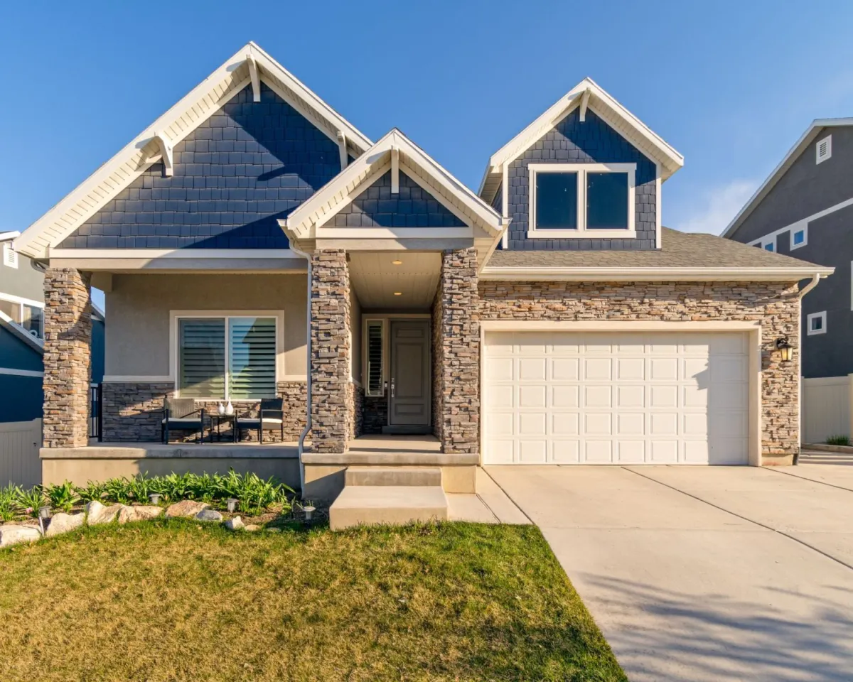 Two-story home with a new architectural asphalt shingle roof